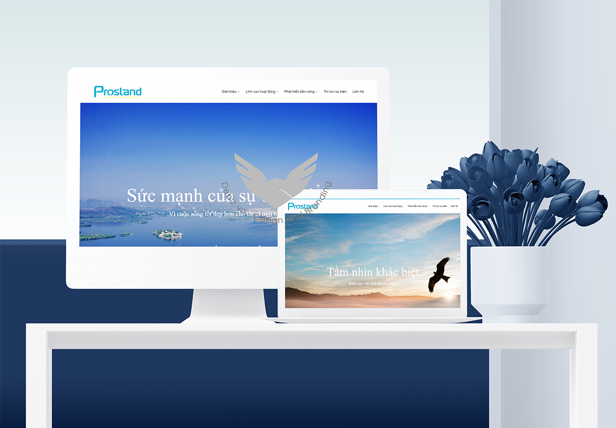 thiết kế website tập đoàn bất động sản prosland chuyên nghiệp